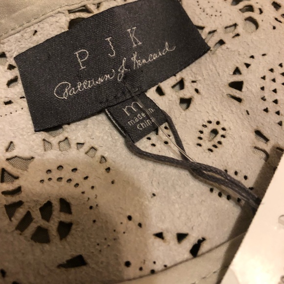 NEW PJK PATTERSON J Kincaid Leather & Rayon Sleeveless Size M - Picture 4 of 5